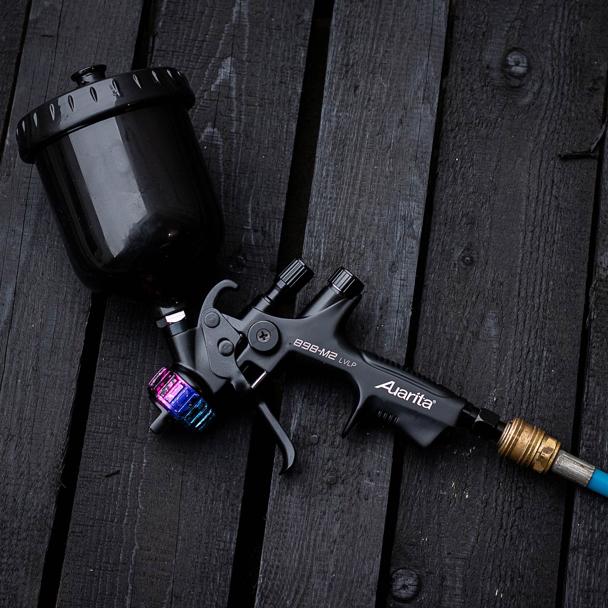 Pistolet à Peinture AUARITA buse 1.4 LVLP 898-M2 Corps Teflon