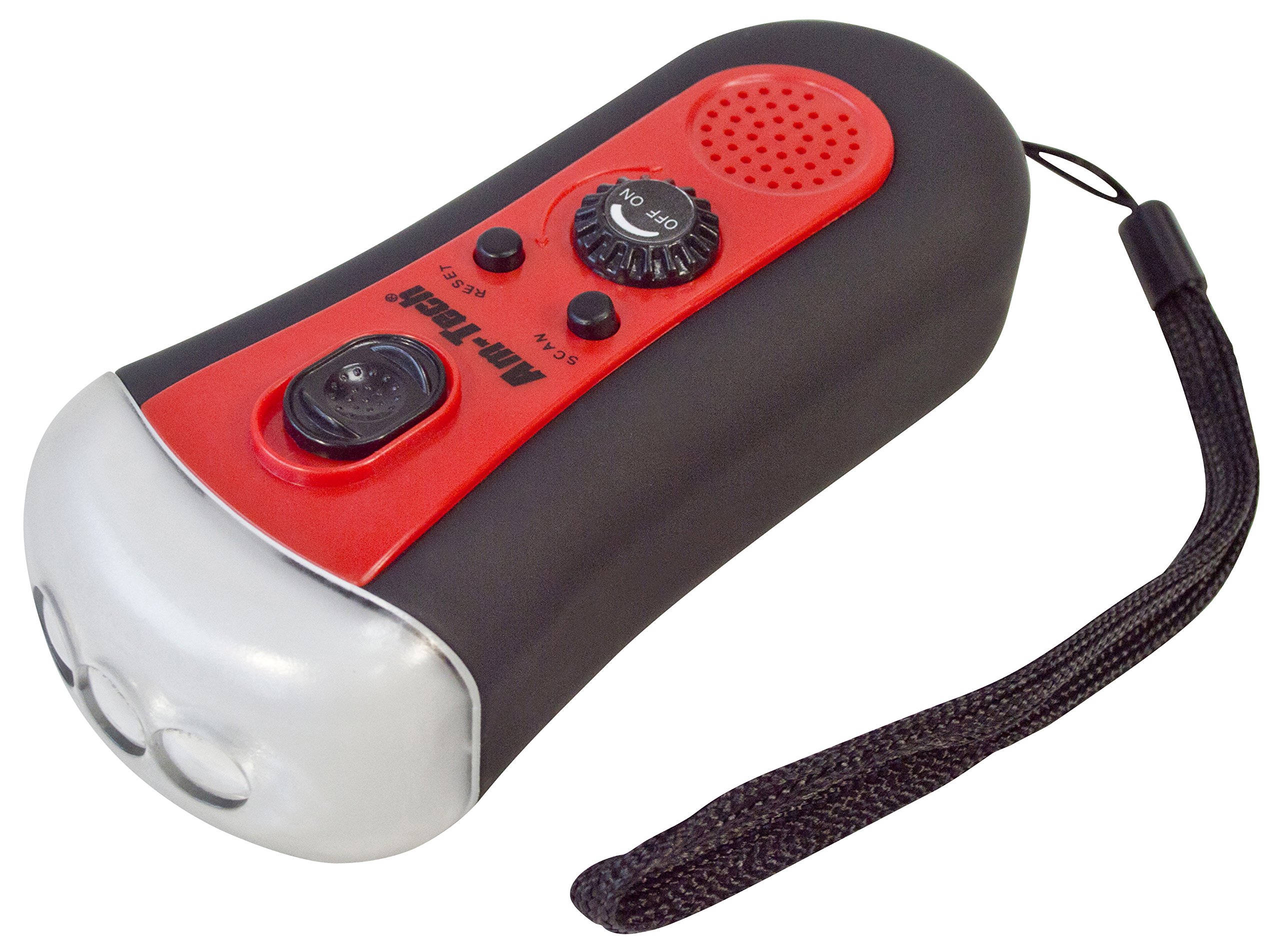 Amtech S8017 3 LED Torch & Radio, Clear