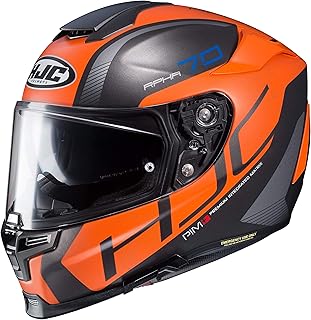 HJC Motorradhelm RPHA 70 Vias MC7SF, Schwarz/Orange, Größe L