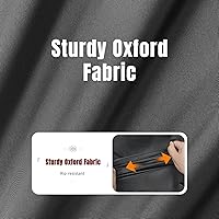 Vista 8 de Cubierta para parrilla Blackstone de 36 pulgadas y más parrillas de 4 quemadores con tapa abatible - Impermeable, ligera - Correas de cierre Negro