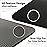 Feetlu Extra Thick Exercise Yoga Mat with Strap - 2/5 Inch (10MM), Non-Slip Workout Mat for Yoga, Pilates, and Floor Exercises(Black & Gray)