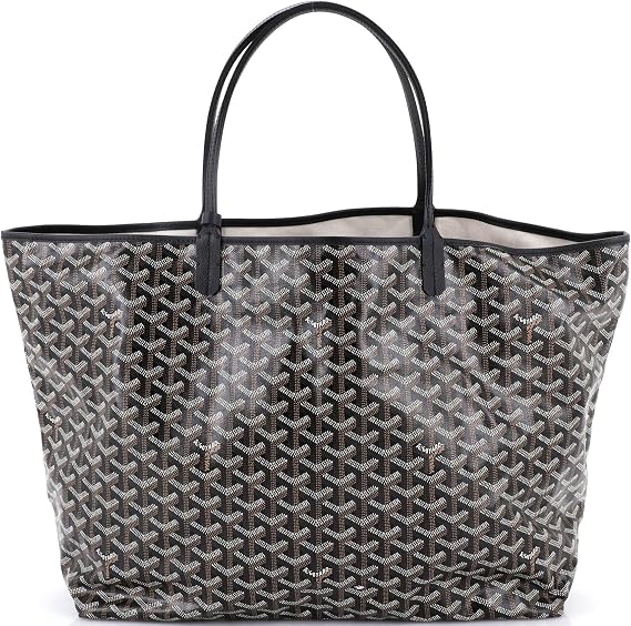Pre-Loved Saint Louis Tote Coated Canvas GM, Black