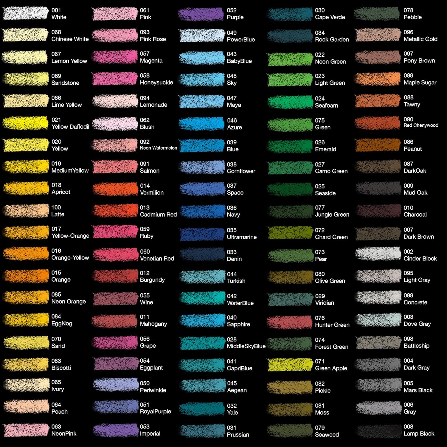 COLOUR BLOCK Soft Pastels for Artists - 100 Colors Square Chalk Pastels Set in Wooden Box - Vibrant Pigments Art Kit for Painting, Drawing, Sketching, Hobbyists.