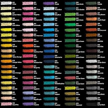 Amazon.co.jp: Colour Block Soft Pastel Art Set, 100 Color
