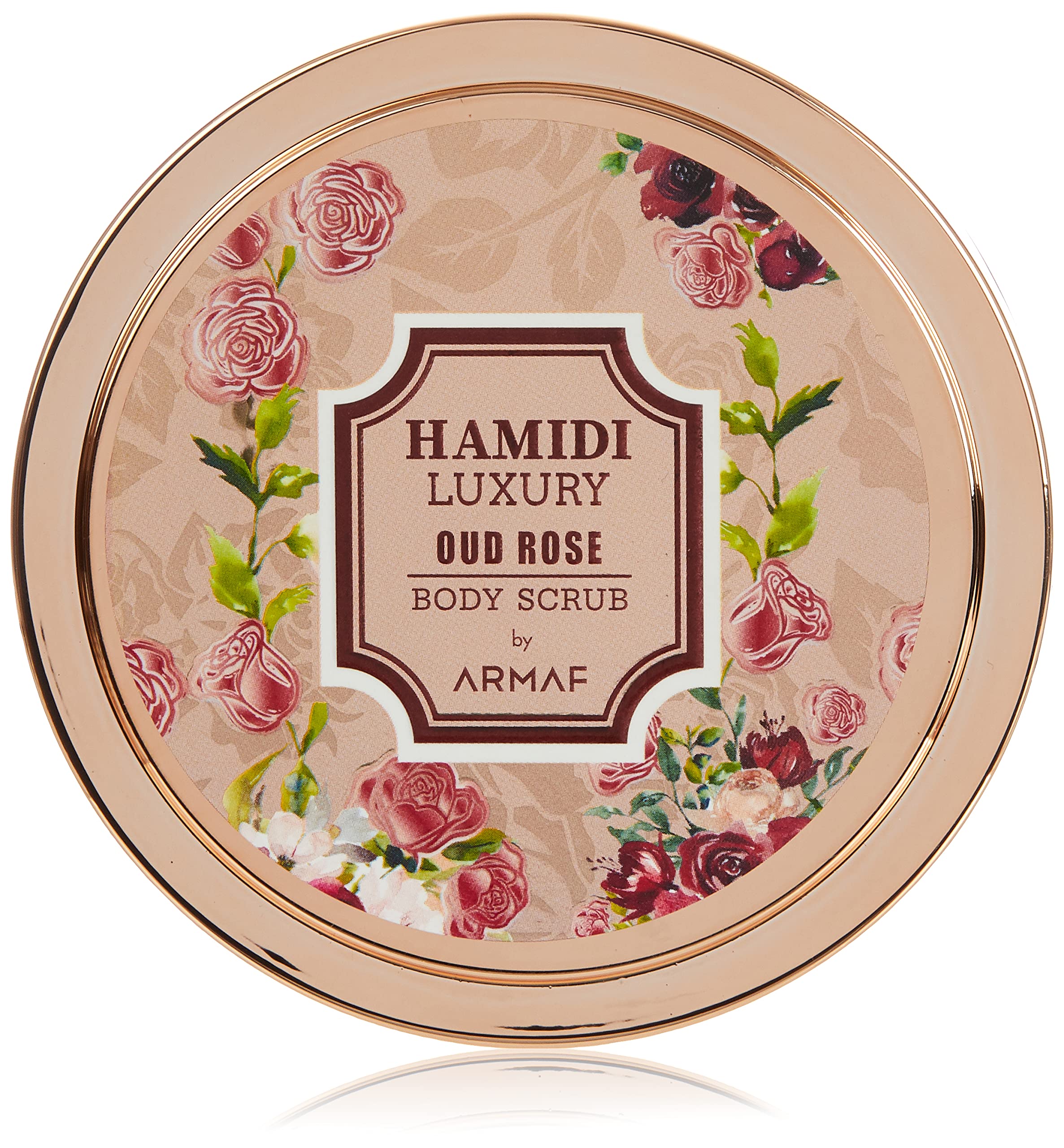 Hamidi Women Oud Rose Body Scrub 250ML, Luxury, Non-Alcoholic, Feel Reinvigorated, Replenished & Restored