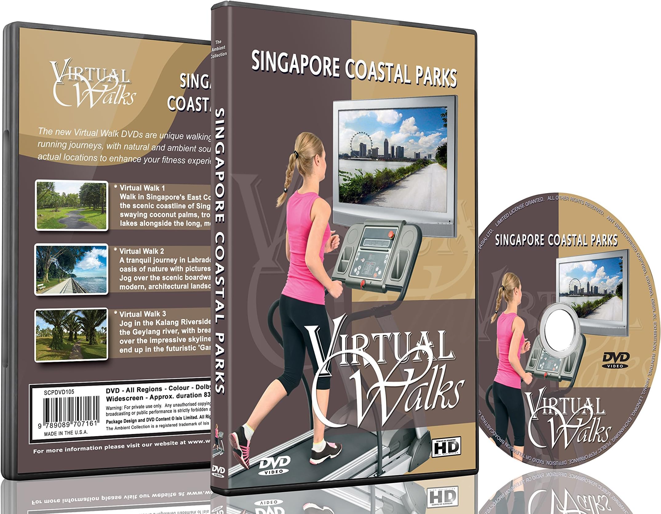 Virtual Walks - Singapore Coastal Parks for Indoor Walking, Treadmill and Cycling Workouts