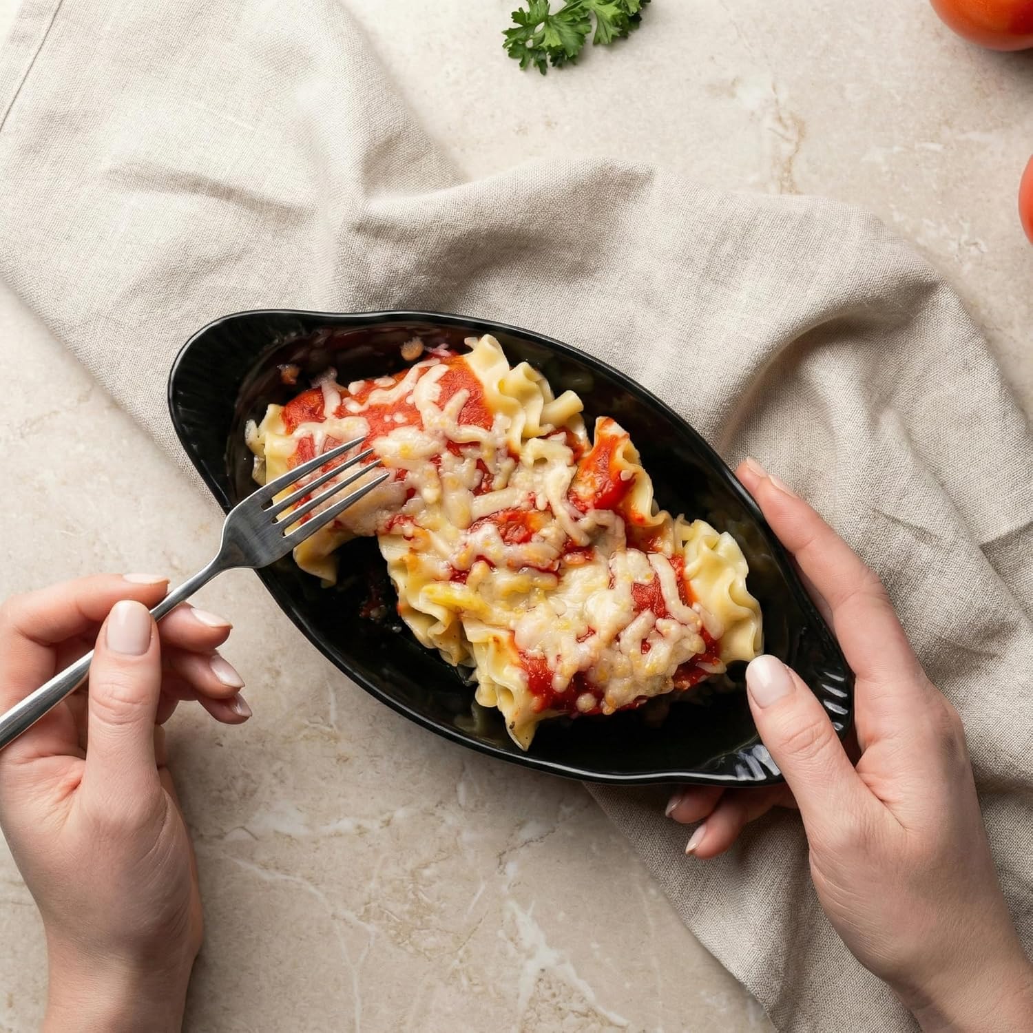 Au Gratin Baking Dishes, Ceramic, Kook, for Casseroles, Lasagna & Cobblers, Individual Serving, Set of 6, Oven, Microwave & Dishwasher Safe Bakeware, oz, Charcoal