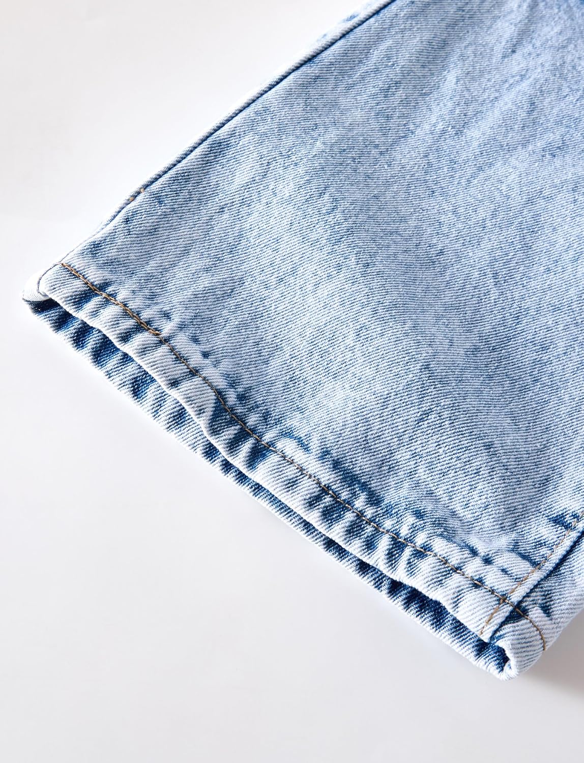 Happy Cherry Girls Wide Leg Jeans Kid Girls Baggy Jeans High Waisted with Pockets Kids Casual Denim Pants 5-14Y