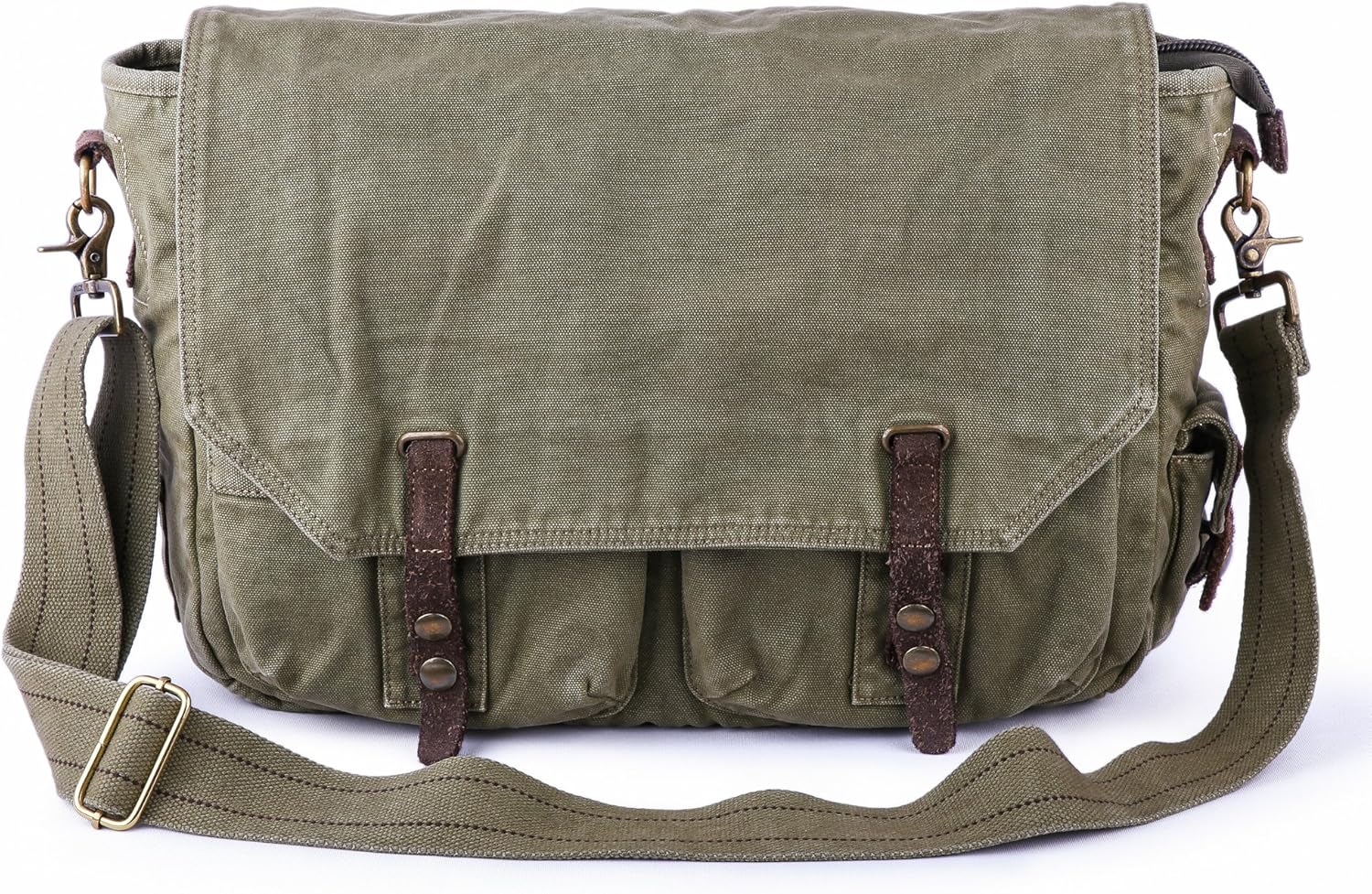 Review Discount Gootium Canvas Messenger Bag - Vintage Satchel Cross Body Shoulder Bag, Fit 15.6-Inch Laptop, Olive Green Review Discount Gootium Canvas Messenger Bag - Vintage Satchel Cross Body Shoulder Bag, Fit 15.6-Inch Laptop, Olive Green