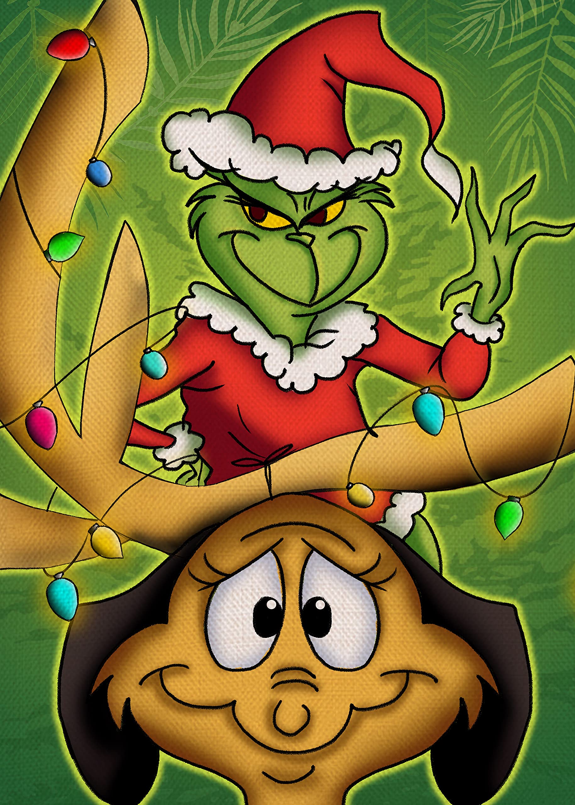 Covido Home Decorative Christmas Holiday Garden Flag, Xmas Santa Reindeer House Yard Lawn Outside Decoration, Winter Farmhouse Outdoor Small Burlap Flag Decor Double Sided 12 x 18