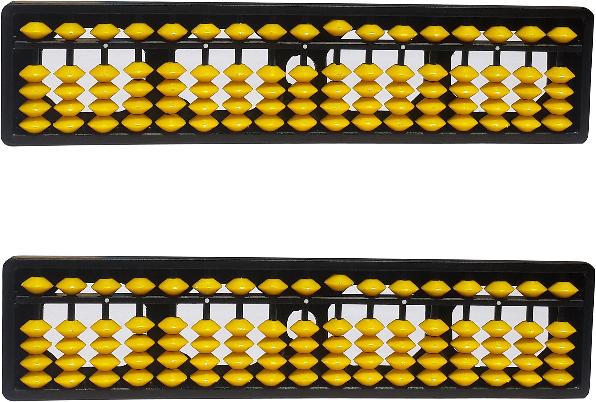 Yellow Abacus KIT Set of 2 - Abacus, 2 Abacuses, Carrying Case, Instructions - For Kids