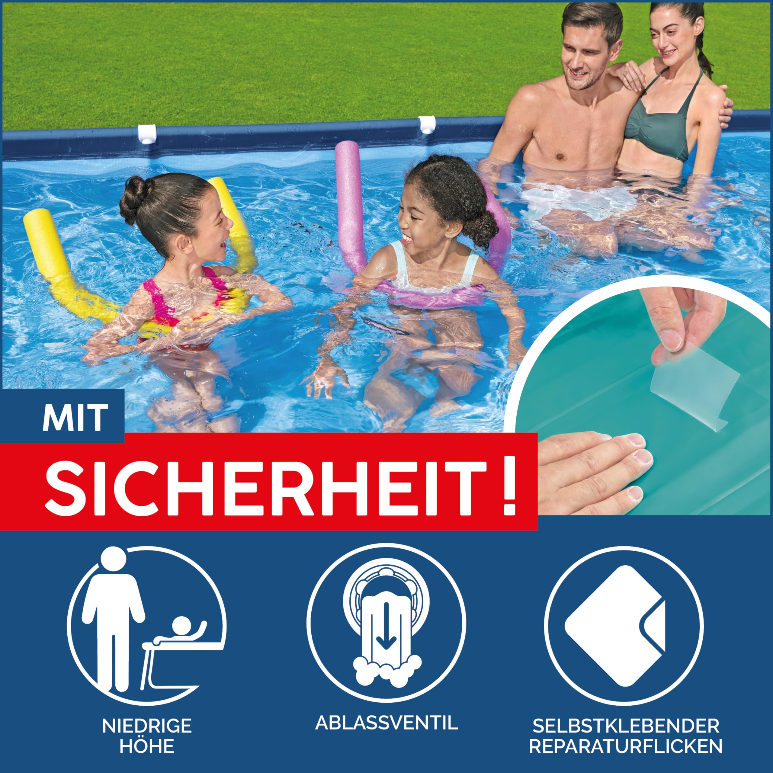 9'10" x 6'7" x 26"/3.00m x 2.01m x 66cm Pool Set