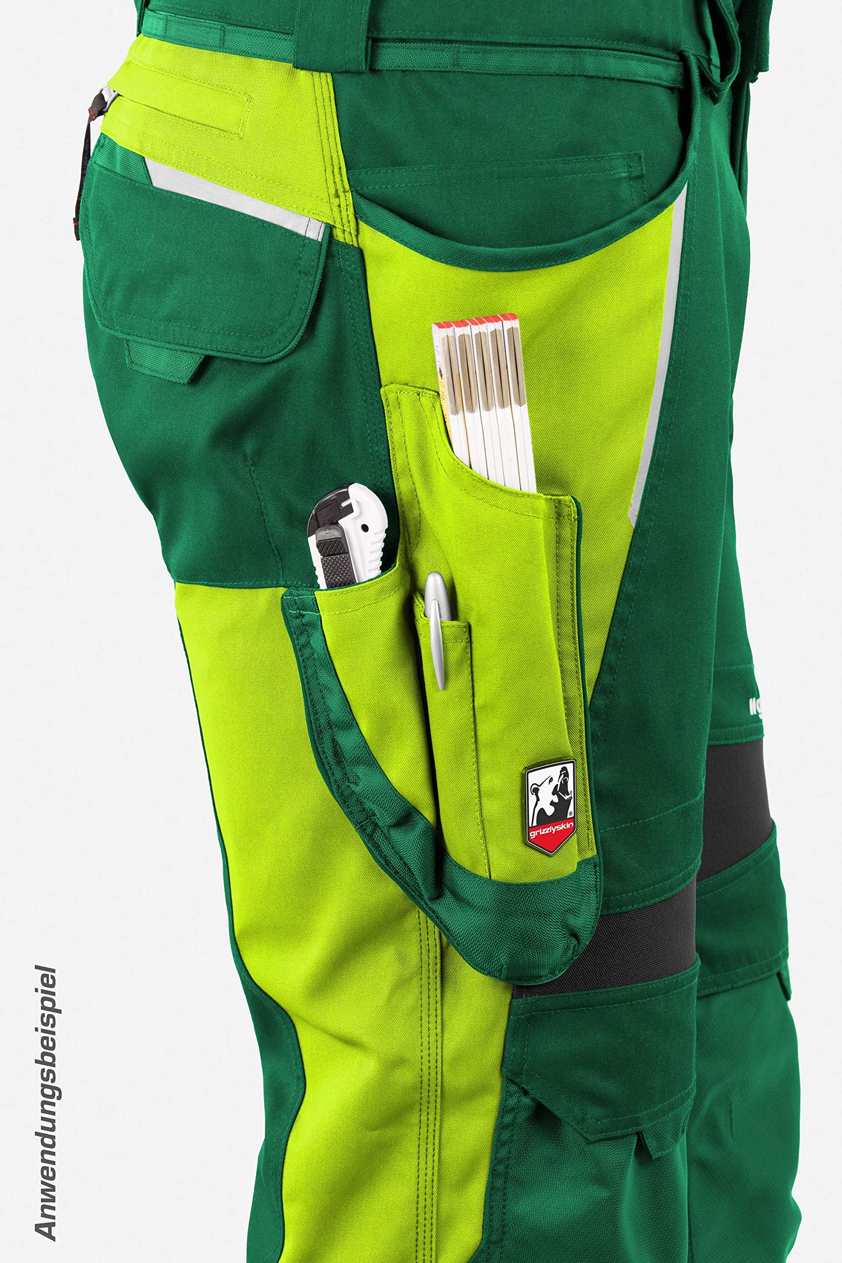 Latzhose Langgrößen - Workwear Arbeitshose für Männer & Damen, Unisex Blaumann, Codura-Schutzhose mit vielen Taschen