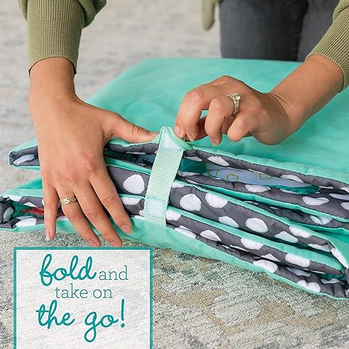 Miniatura 4 de Infantino Tapete gigante de descubrimiento sensorial  48 x 48 pulgadas exploración sensorial juego sobre la marcha tiempo de barriga