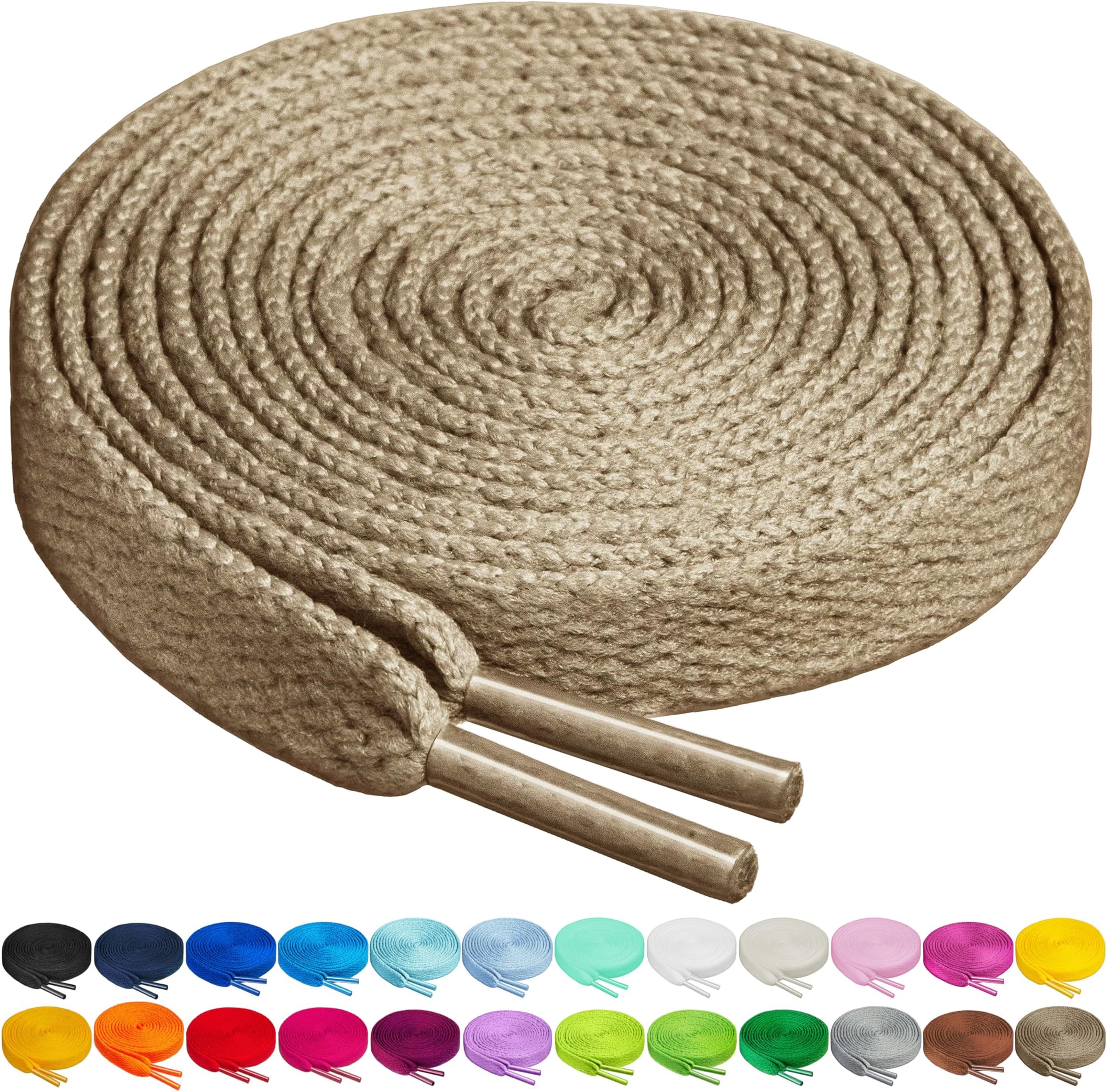 Birch Shoelaces in 27 Colors Flat 5/16" Shoe Laces in 4 Different Lengths