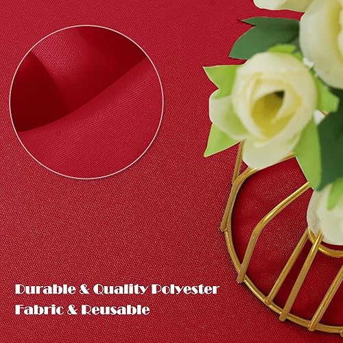 Miniatura 84 de Sancua Mantel cuadrado resistente a manchas y arrugas, lavable, de poliéster, decorativo de tela para mesa de comedor, fiestas de bufé y campamento,