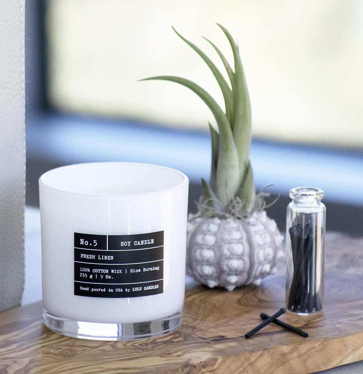 Linnea Sea Salt 2-Wick Soy Candle view 3
