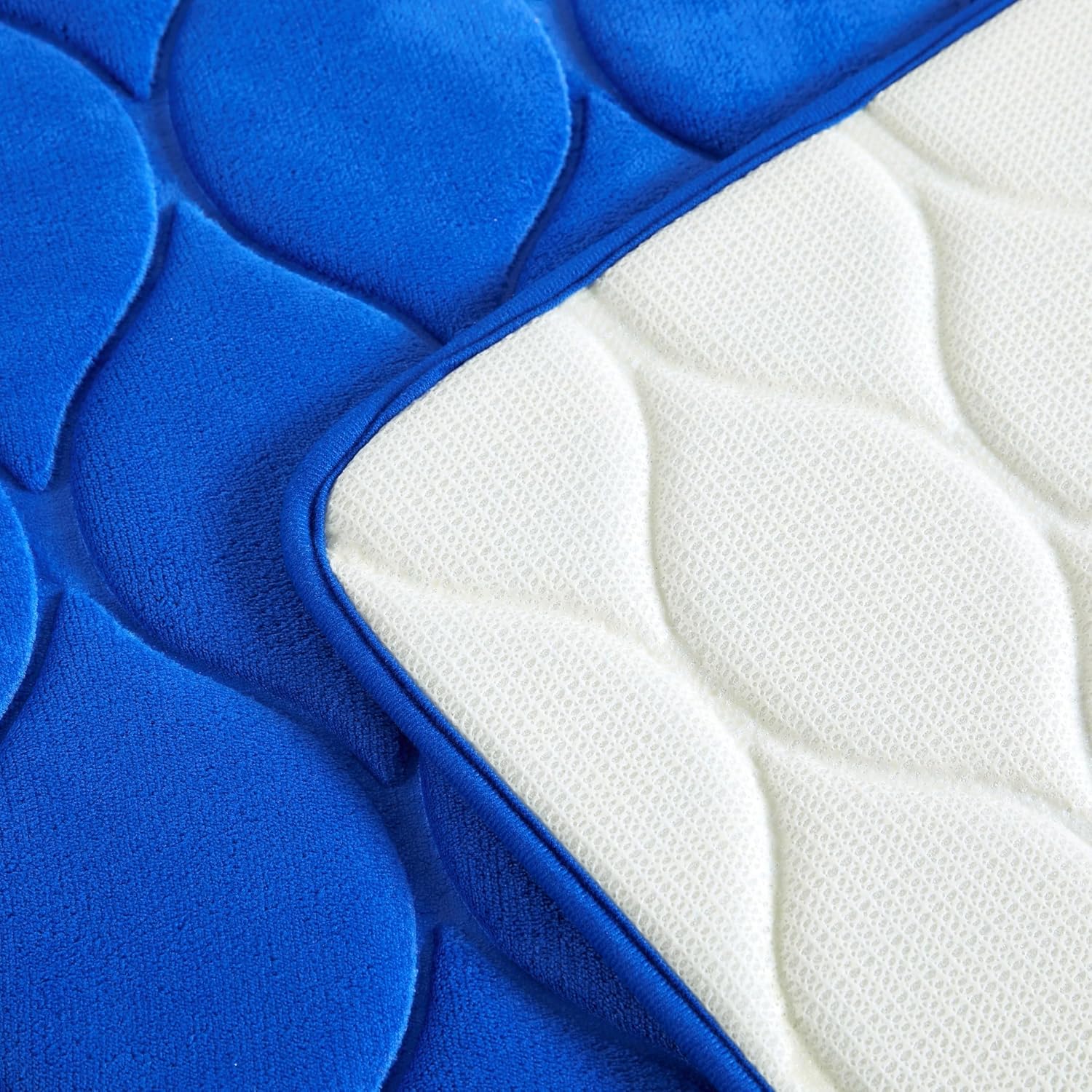 Yafa Home Fashion 1pc:17" X 60" Bath Rug Runner, Memory Foam; Water Absorbent & Non-Slip, Royal Blue