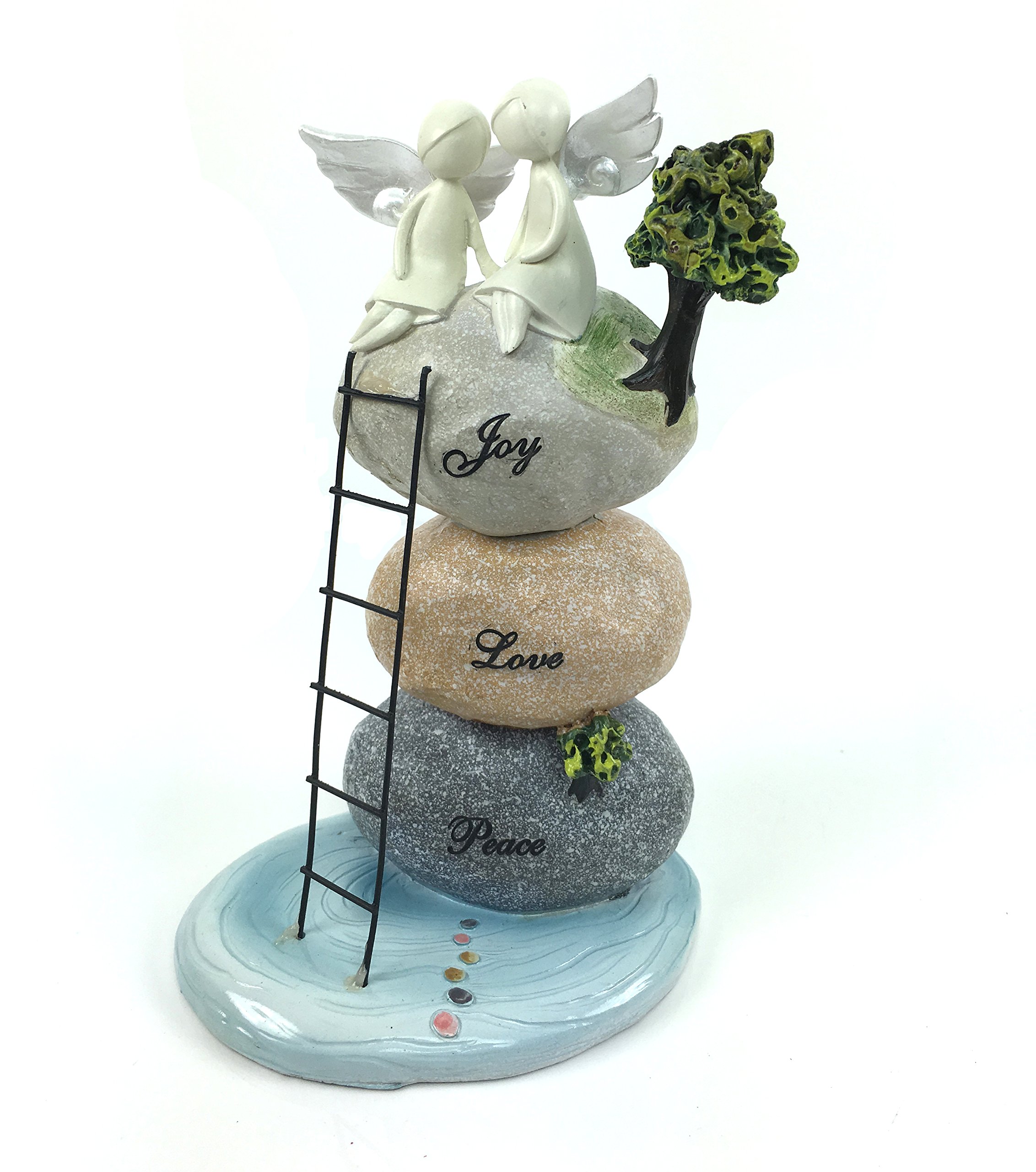 Ukgiftstoreonline Beautiful Crafted Angel On Sentimental Pebbles