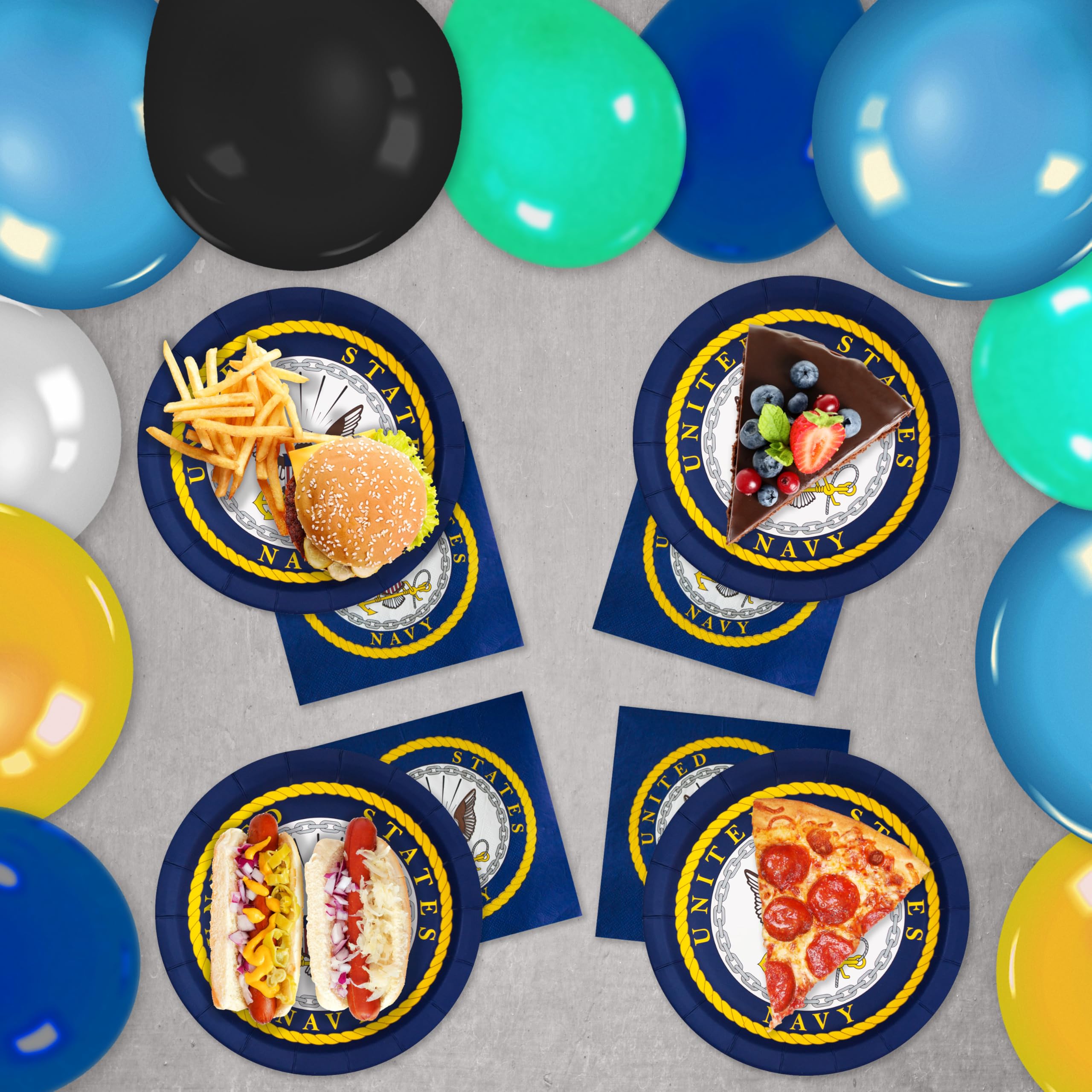 Amazon.com: Havercamp U.S. Navy Party for 16 guests! Includes 16