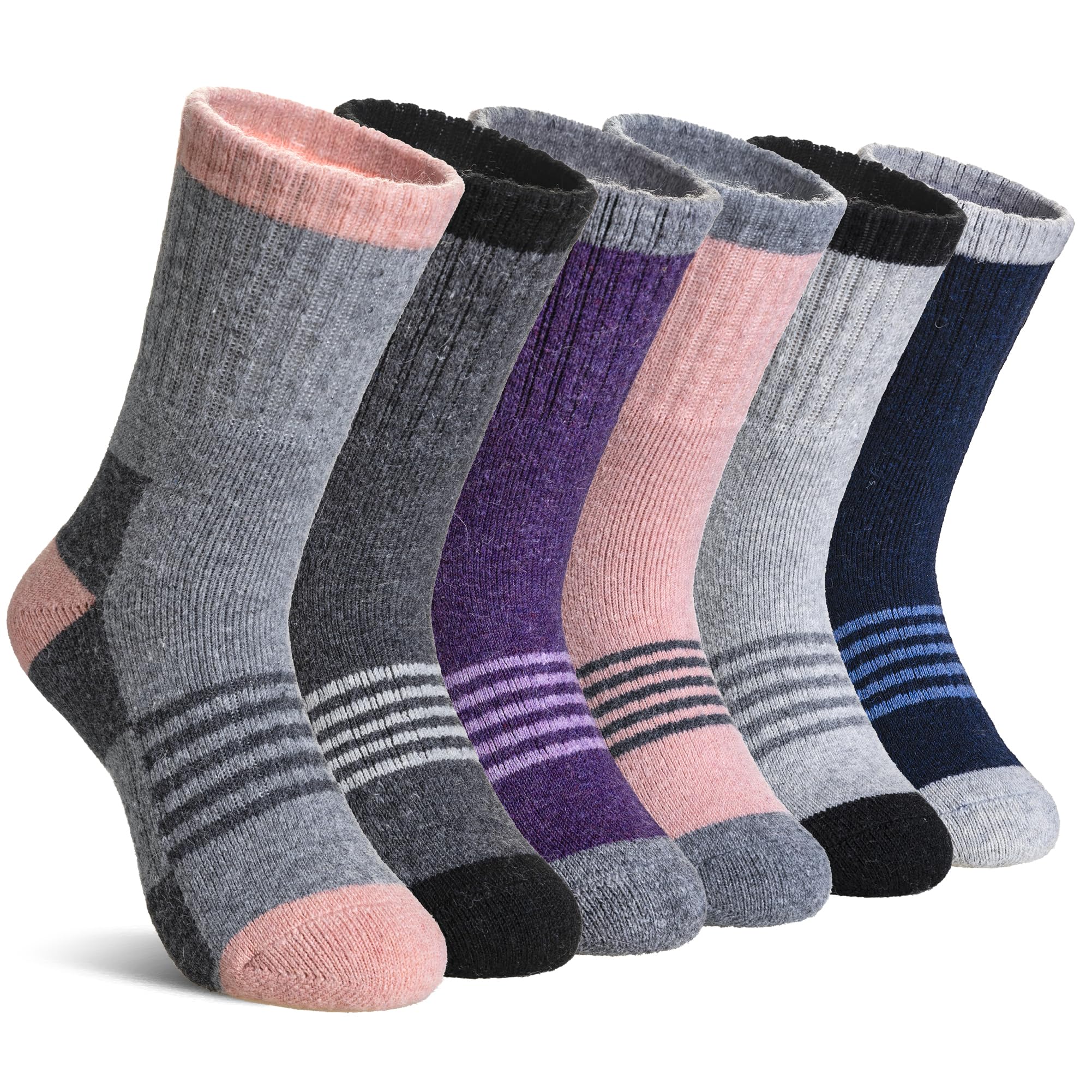 DoSmart Kids Toddler Boys Girls Merino Wool Hiking Crew Socks