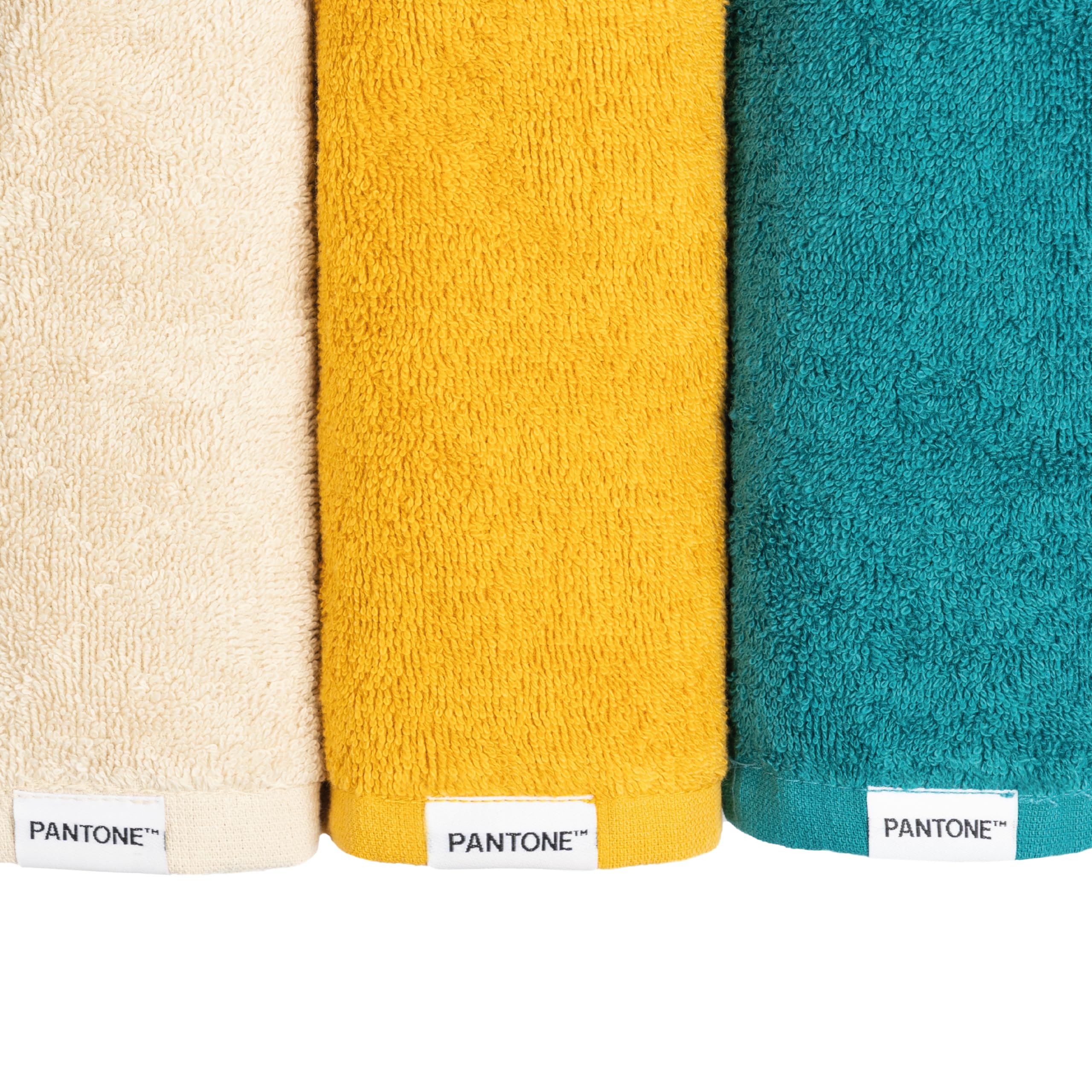 Set Asciugamani Pantone Cotone 100% - Viso E Bidet 50x100 E 40x50cm, Certificato Oeko-Tex - Foto 3