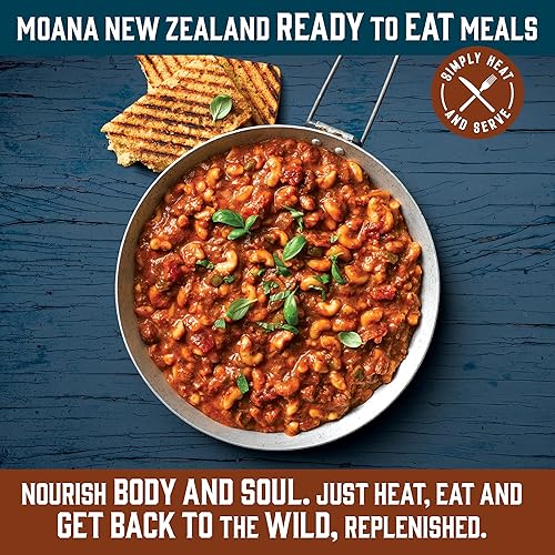 Miniatura 2 de Moana Nueva Zelanda - Salsa de rago de res con codo, pasta para coche, camping, 5 unidades, alta proteína, lista para comer, para acampar,