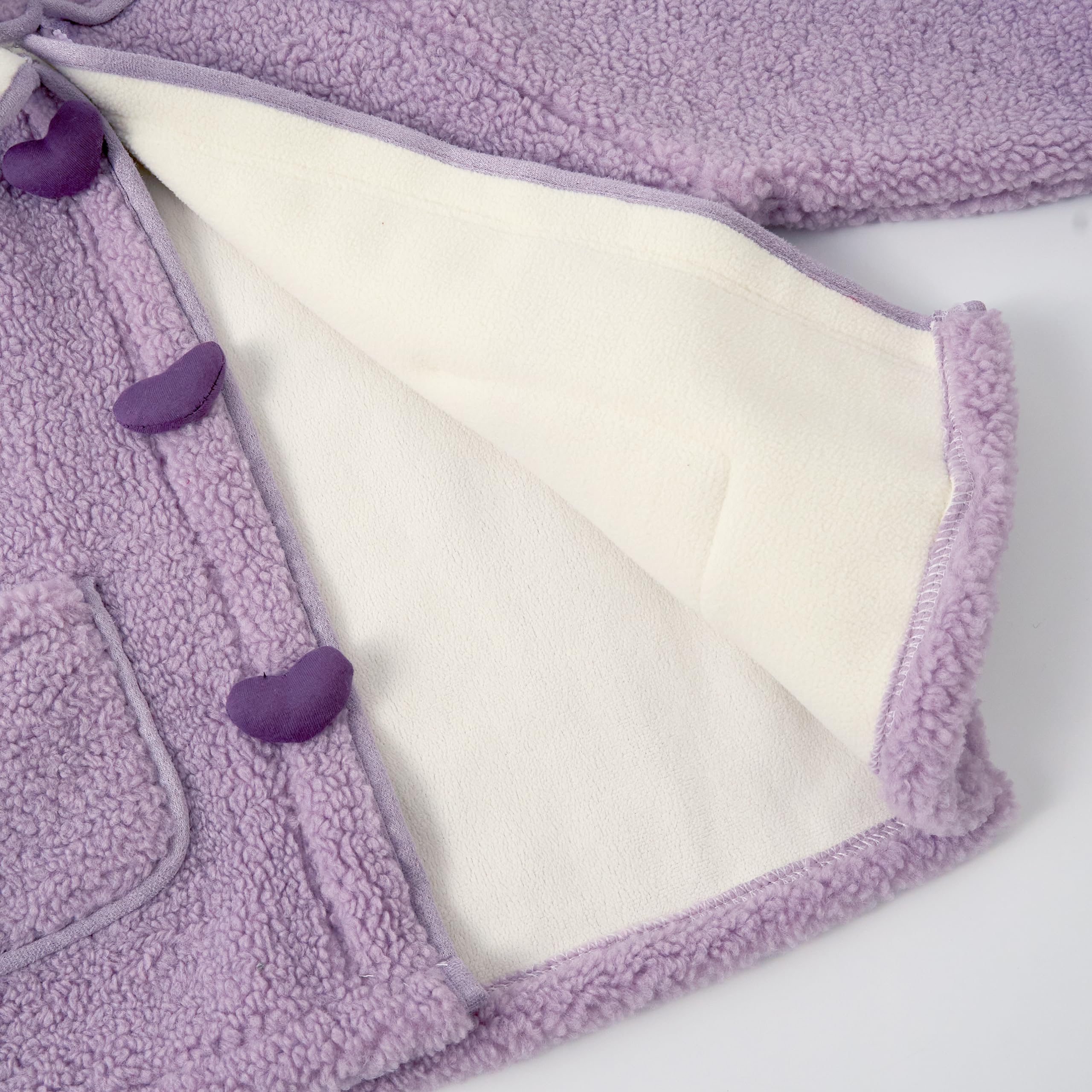Miipat Bebés Niña Chaquetas y Abrigos Cremallera y Capucha Chaqueta Pequeño Niña Engrosada Chaqueta Térmica en Invierno Niños