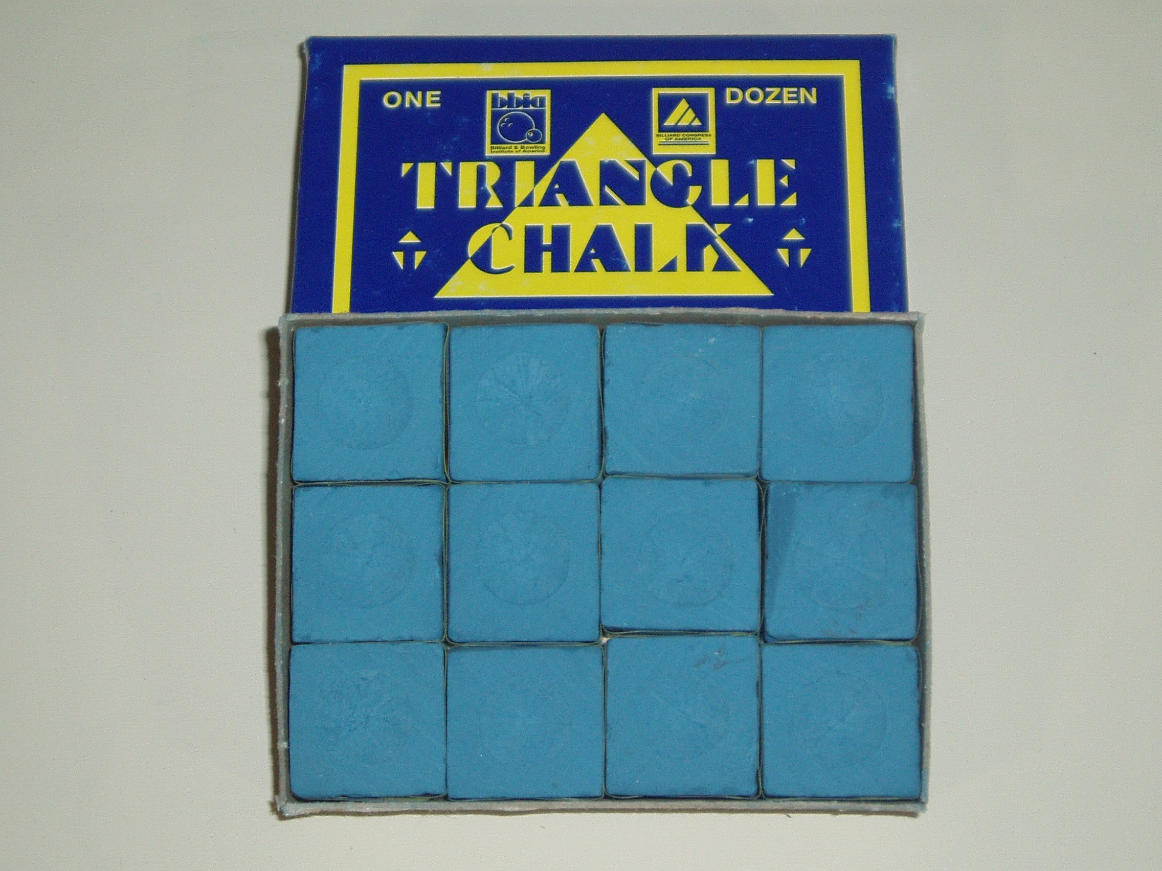 12 PIECES BLUE TRIANGLE CHALK ** by Triangle