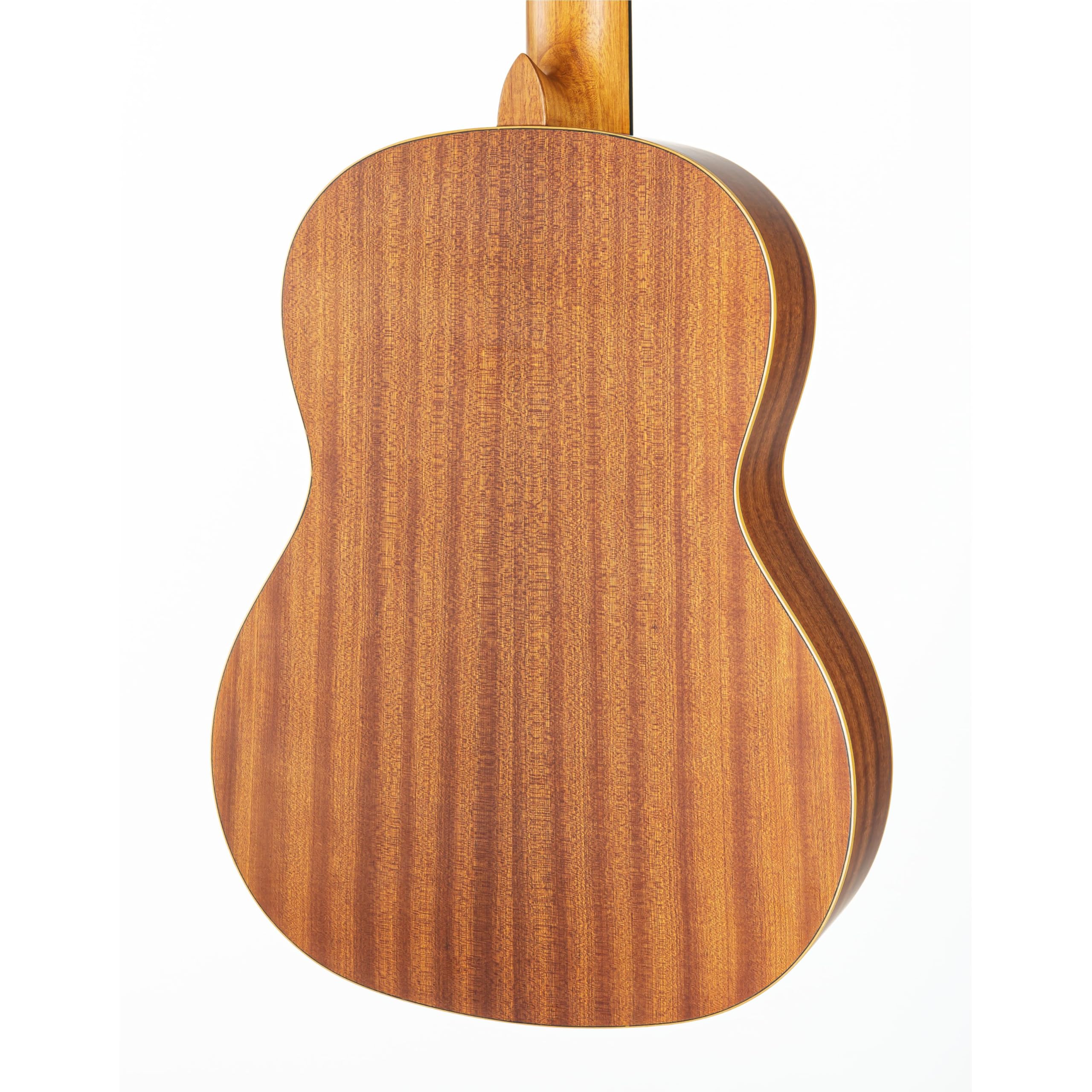 Ortega R131L - Chitarra da Concerto 4/4 Elettrificata, per Mancini, Finitura Opaca, con Custodia Inclusa