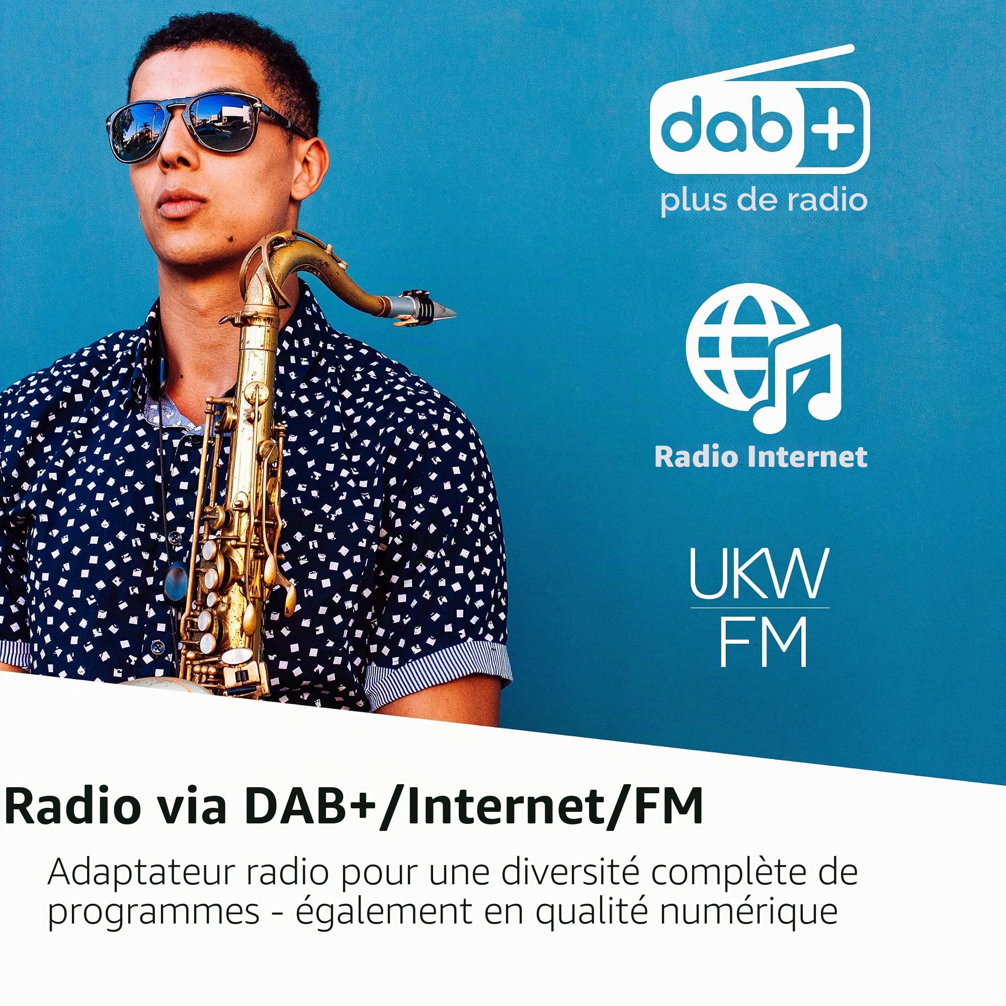 TechniSat DIGITRADIO 586 - Radio hybride DAB+ (radio internet, FM, Bluetooth, charge sans fil, commande d'application, OLED, USB, CD, MP3, AUX, 20 W, chaîne compacte, télécommande) anthracite