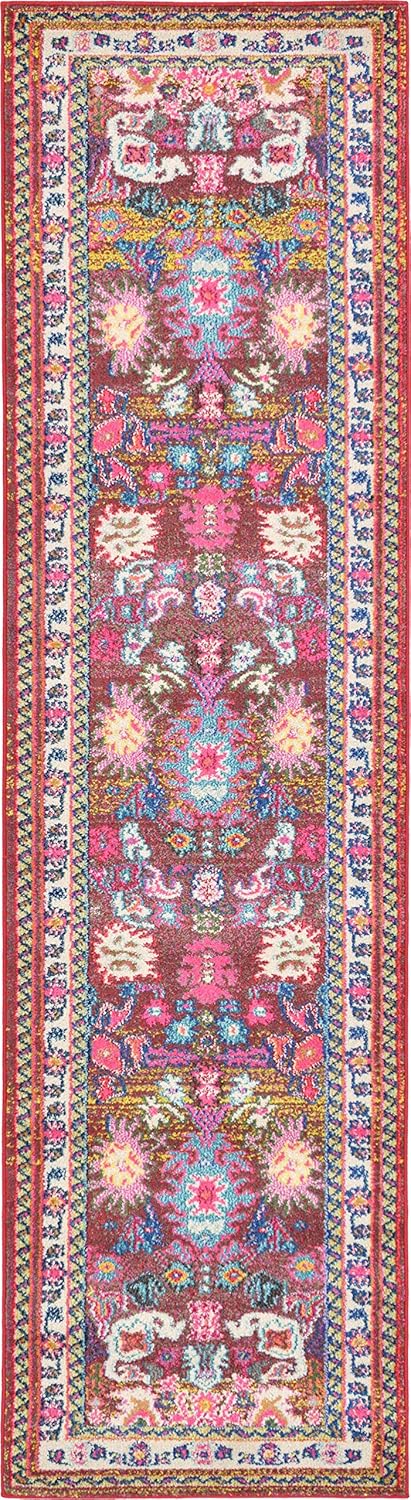 Unique Loom Medici Collection Traditional Vintage Abstract Multi Runner Rug (2' 7 x 10' 0)