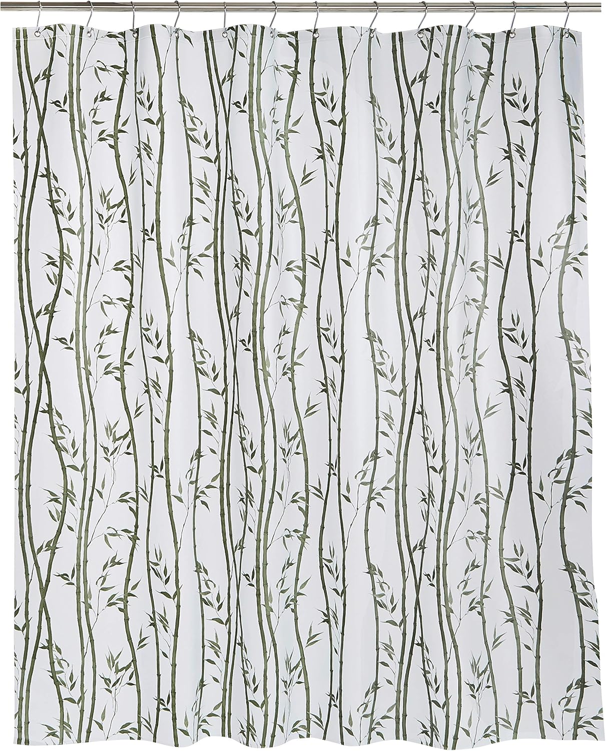 Amazon Basics PEVAShower Curtain medium, Bamboo 183 x 183 cm