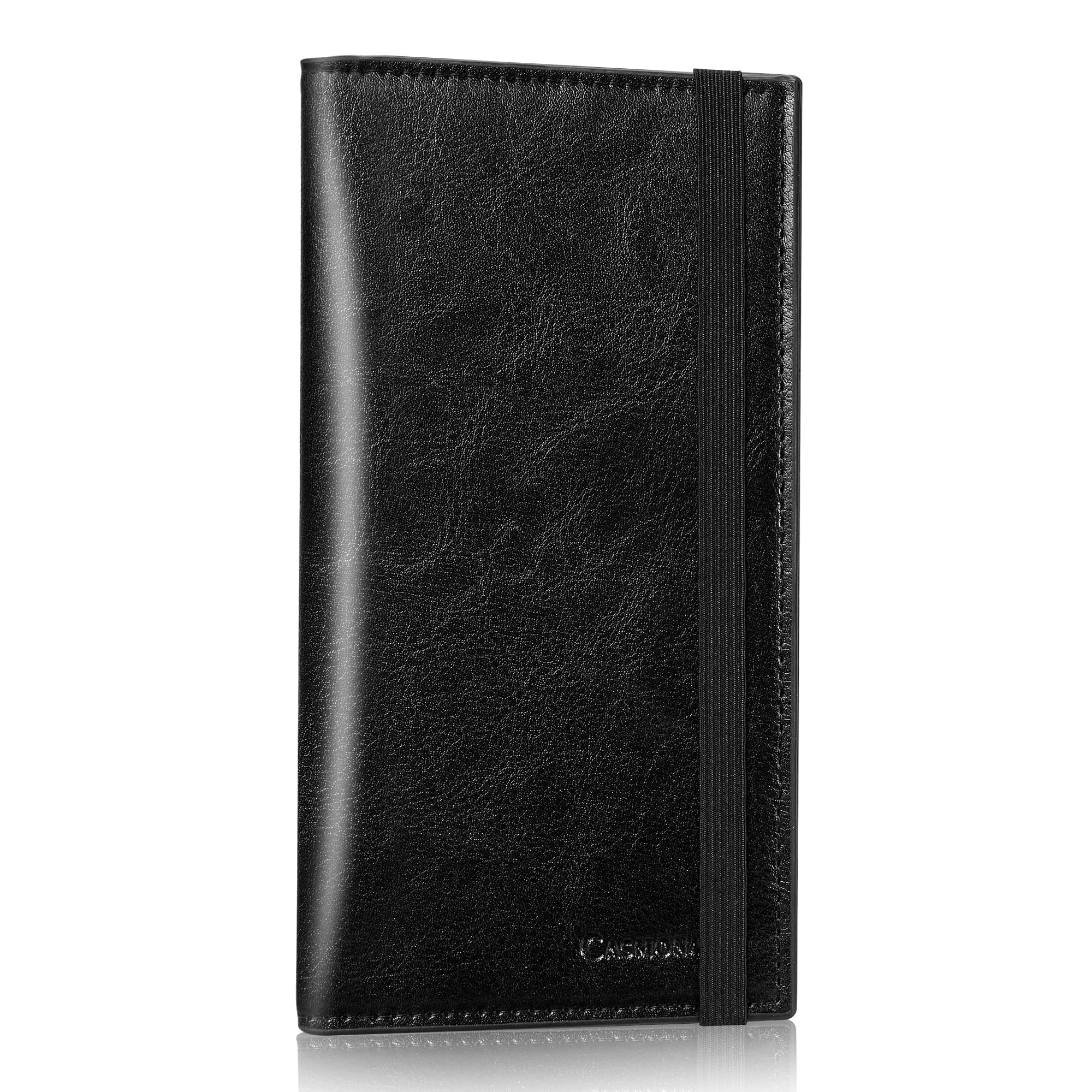 CASMONAL Checkbook Cover for Women and Men, Check Book Holder for Personal