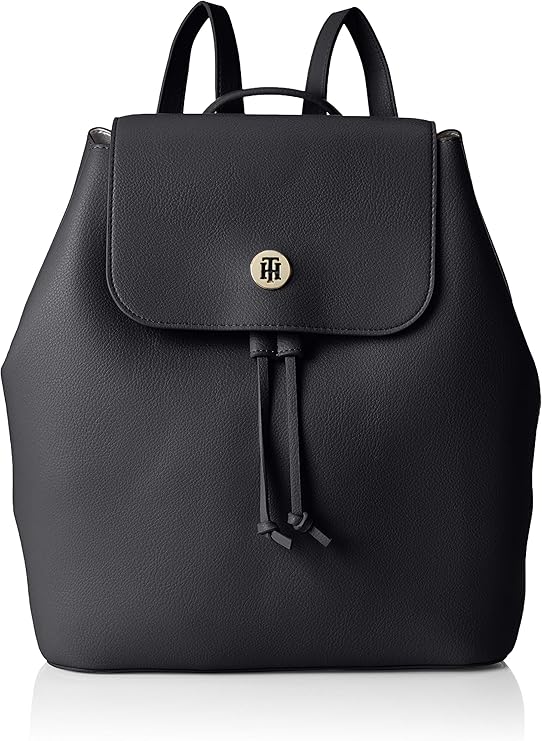 Tommy Hilfiger Charming Backpack, Women’s Black (Black & Warm Sand
