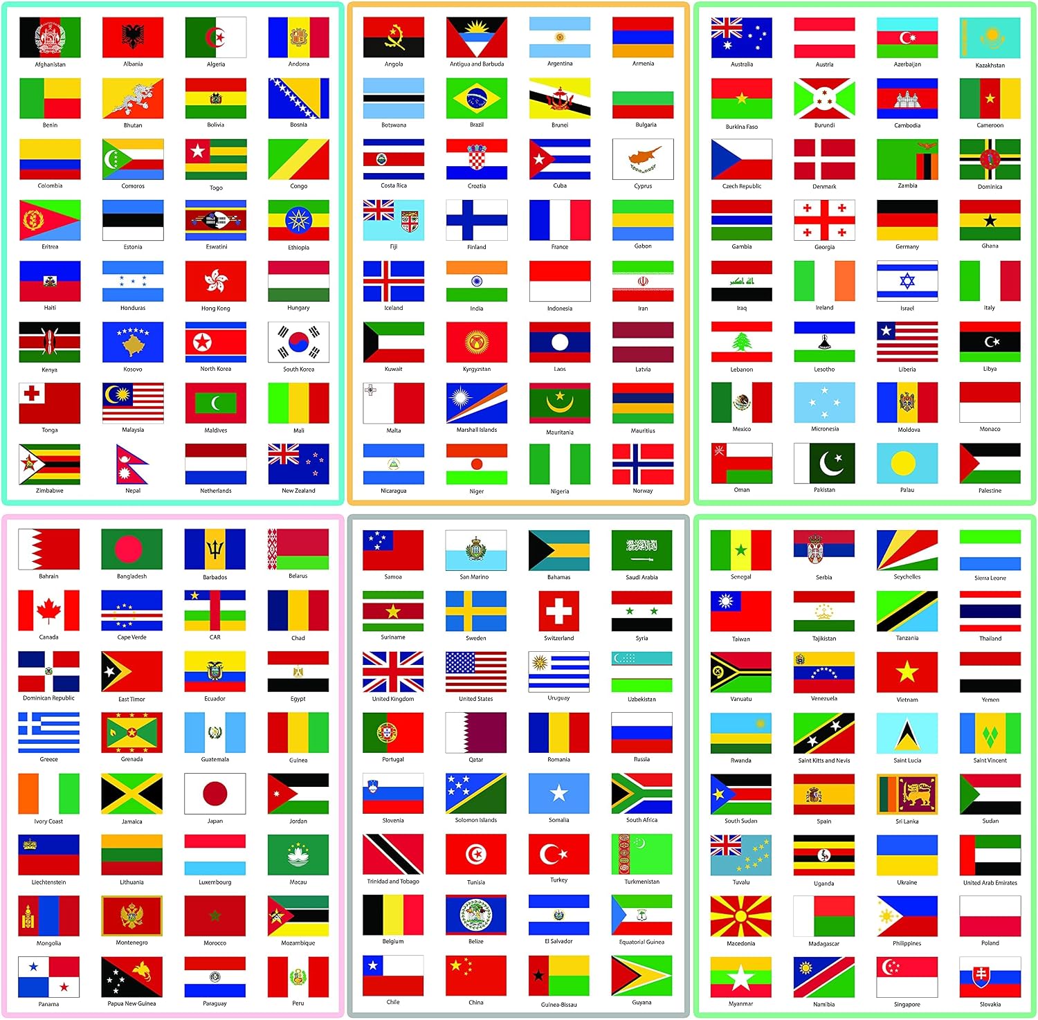 SJPRINTER Passport - Little passports Travelers notebook - Set with travel stickers world flags - Pretend play, party favors, airplane toy, journal notebooks, geography, classroom social study