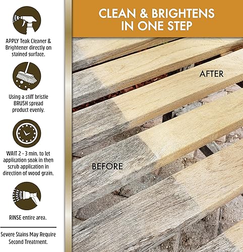 Miniatura 3 de Star Brite 52416 limpiador/abrillantador de teca, 16 onzas.