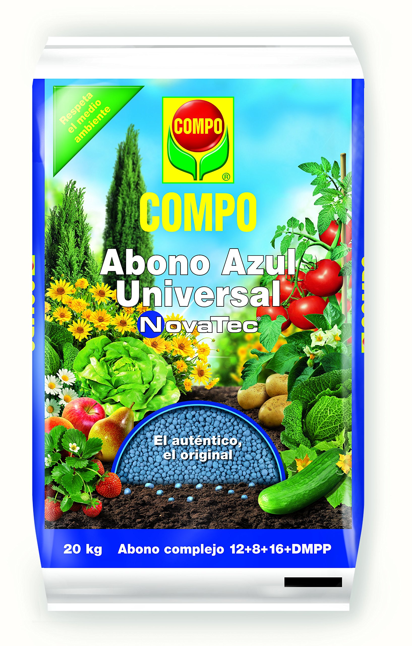 Compo Novatec Abono Azul Universal, Negro, 20 kg