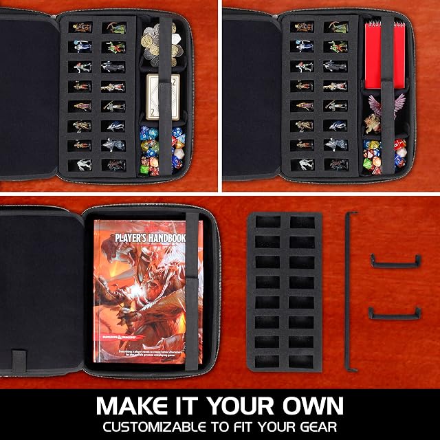 Foto 6 de 8 de ENHANCE Estuche Organizador de Juegos de rol de Edición de Coleccionista: Carpeta DND con Soporte para Hojas…