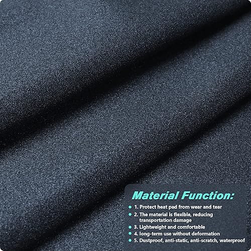 Miniatura 9 de UTK Almohadilla térmica para cuello y hombros, turmalina de jade natural, tamaño mejorado para cubrir más áreas de cuello, hombro, hombro y espalda