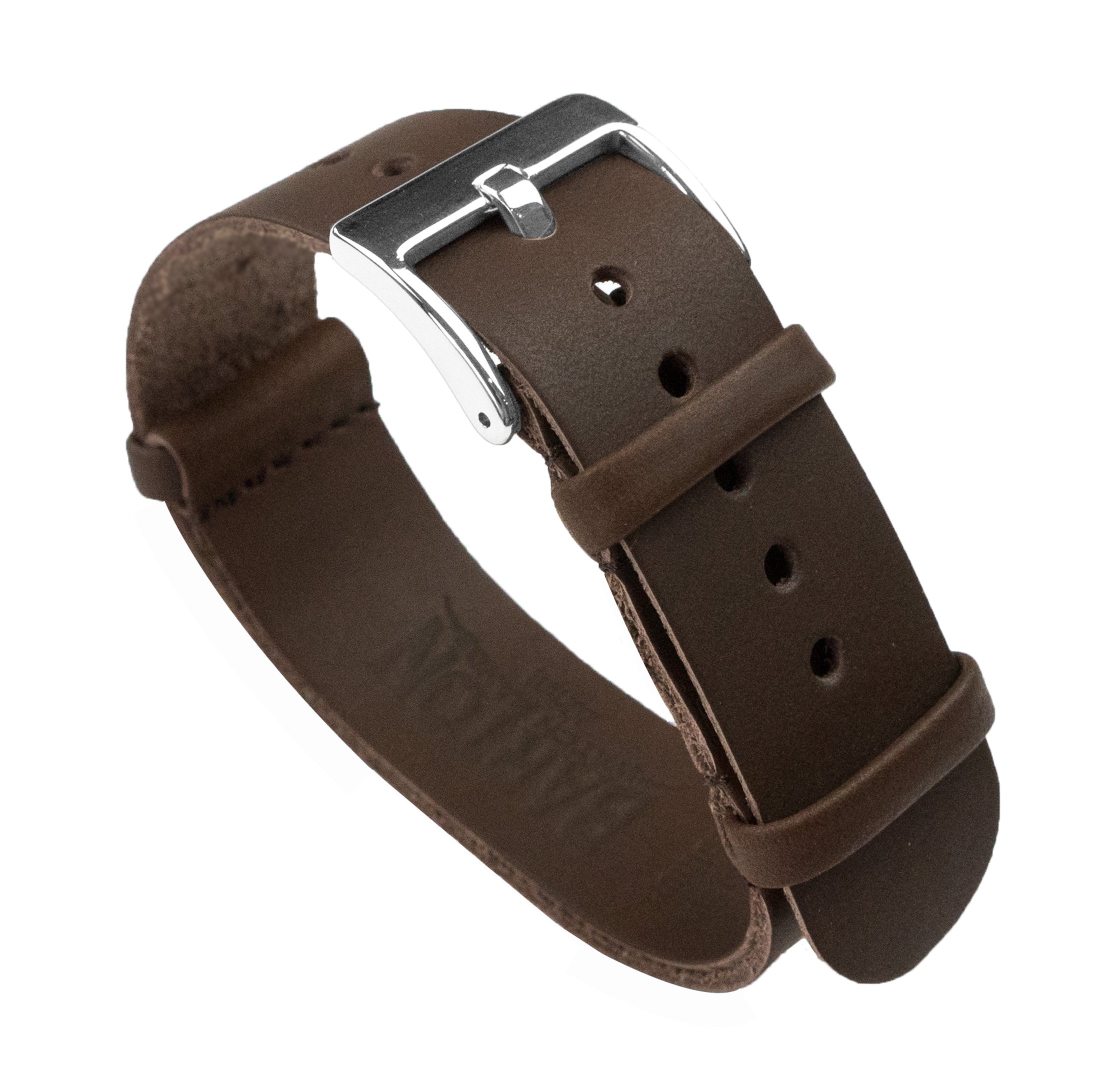 BARTON Leather NATO® Style Watch Straps - Choose Color, Length & Width - 18mm, 20mm, 22mm, 24mm Bands, Navy Blue, 22mm - Long (11"), Modern (B075FFCGTT) Amazon Price History, Amazon Price Tracker