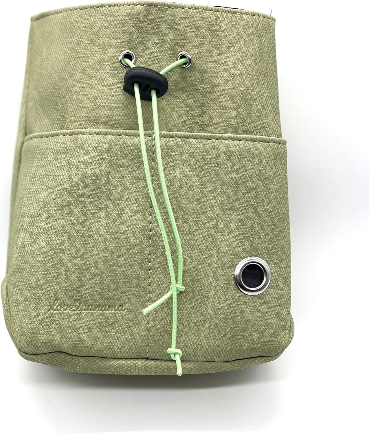 LovePanama Training Bag for Treats and Dog Waste Bags, PU Leather, Mint