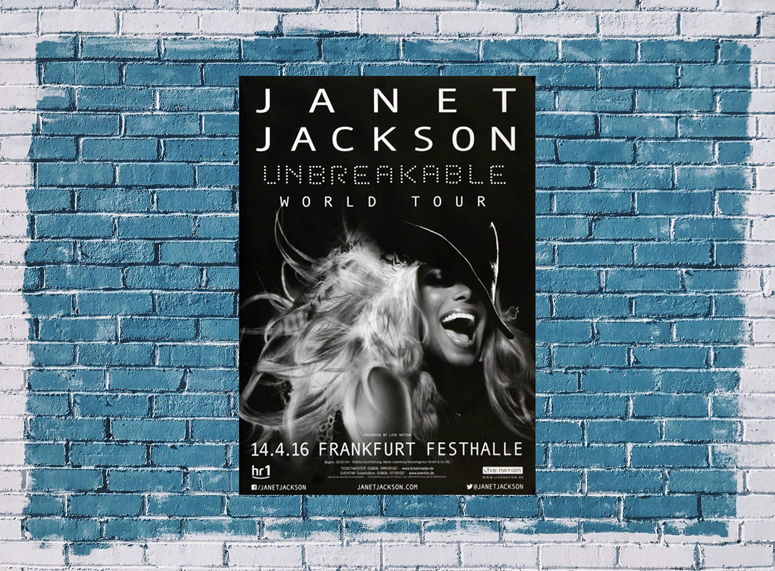 Janet Jackson - Unbreakable FRA 2016 - Poster, Concertposter