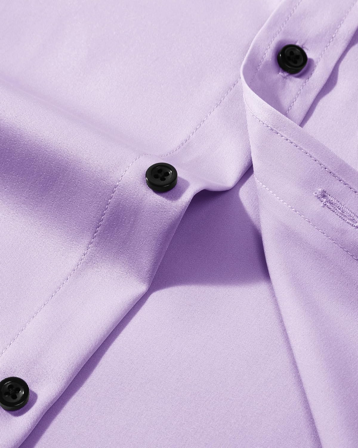 Men's Dress Shirts Long Sleeve Stretch Wrinkle Free Wedding Formal Business Button Down Shirt - Image 4