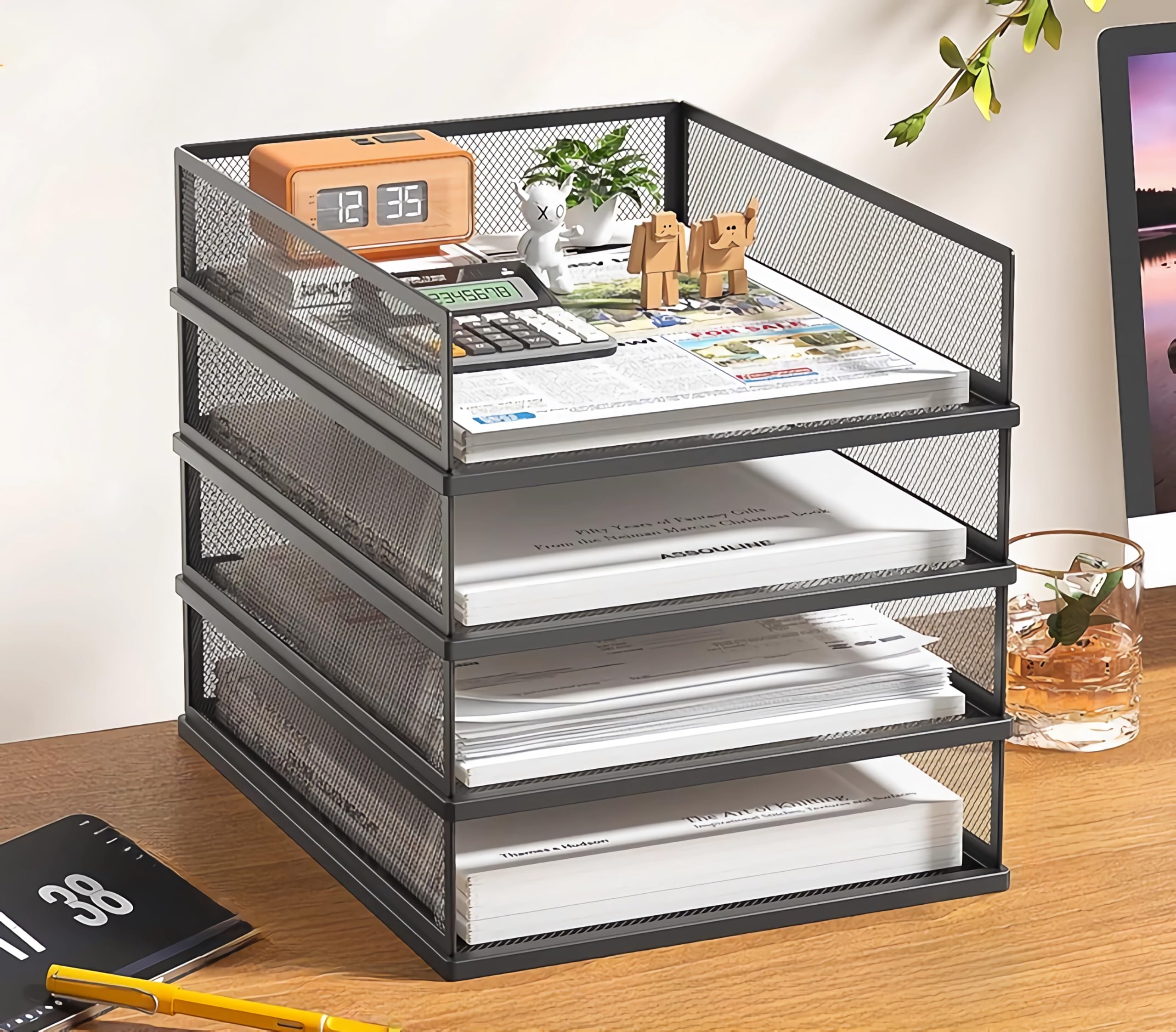 Amazon.co.jp: ikeem A3/A4判書類整理ケース 鉄 縦置き/横置き レター