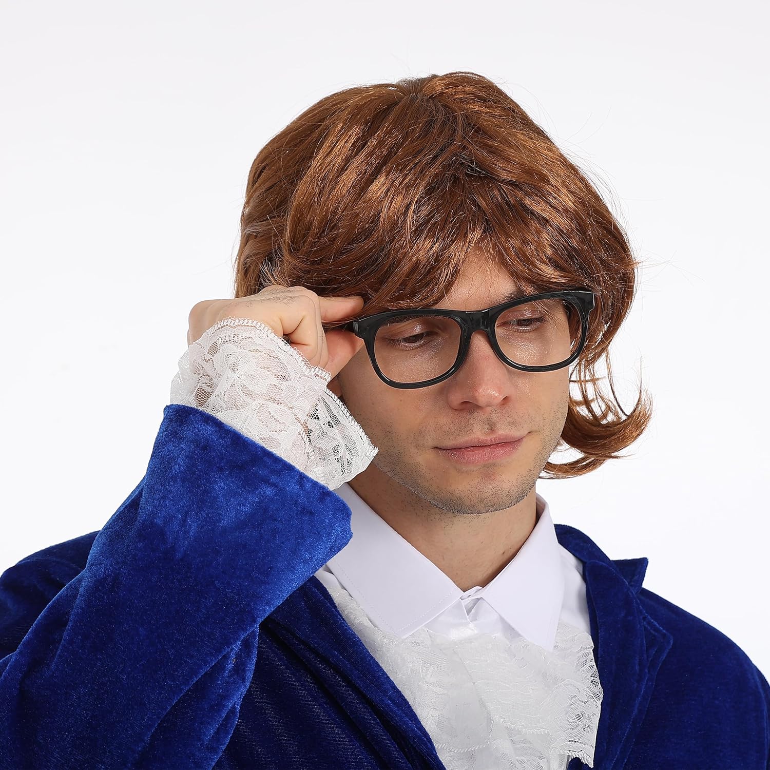 Blue 60s Costume Groovy Costumes Swinge rFor Men 1960s Movie Halloween Costumes - Image 3