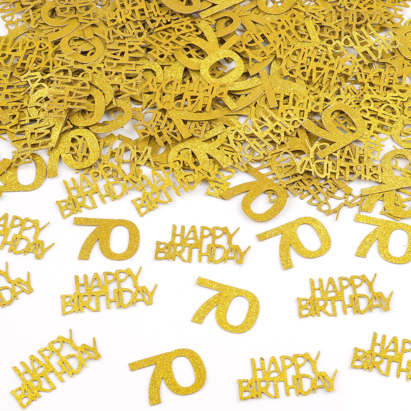 Gold Glitter 53 Konfetti – 200 Stück, Zahlenkonfetti Für 53. Geburtstag, Tischdeko