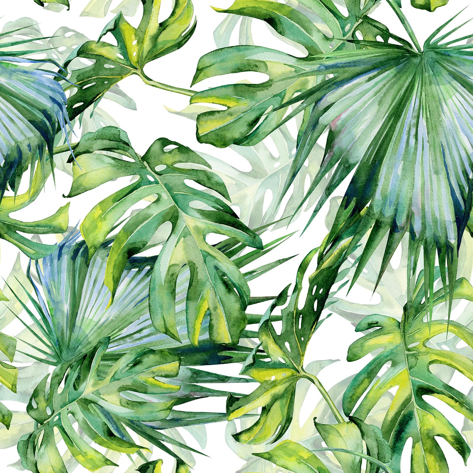 Lumalea Adesivo adesivo per cucina, motivo: fiori tropicali 3617681218784, adesivo + protezione lucida, 90 x 90 cm