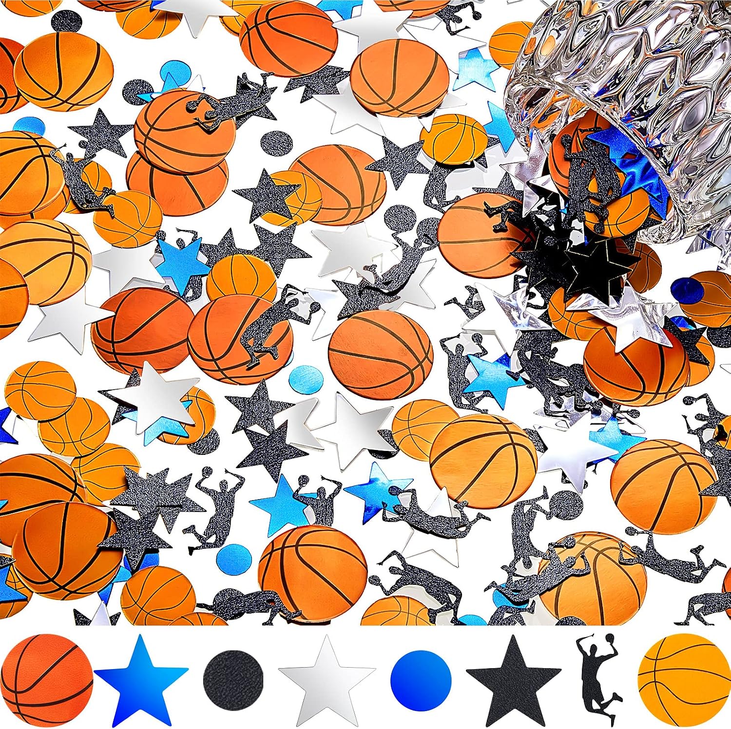 400 Pieces Basketball Confetti...