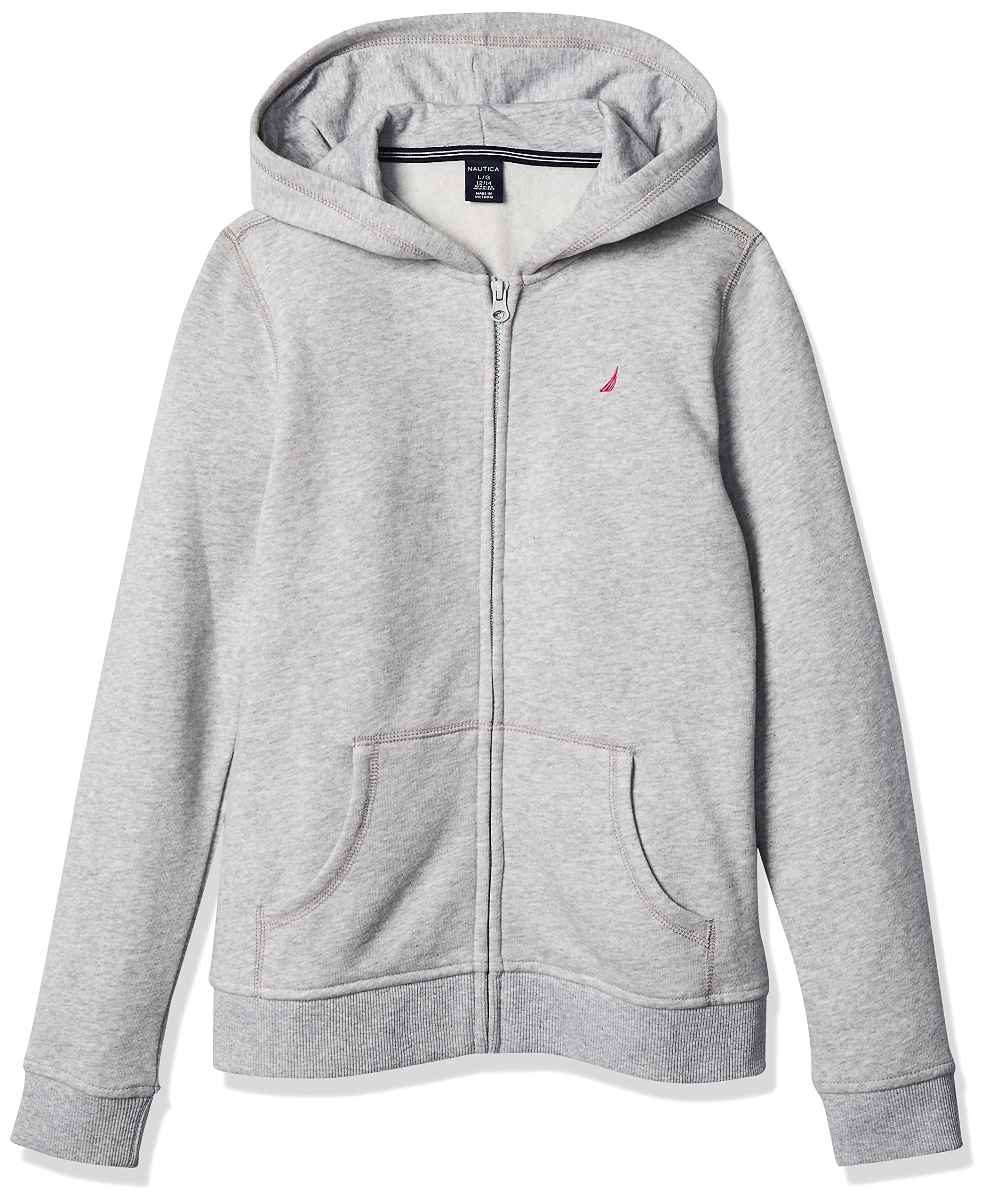 Nautica girls Fleece Full-zip Hoodie Sweatshirt